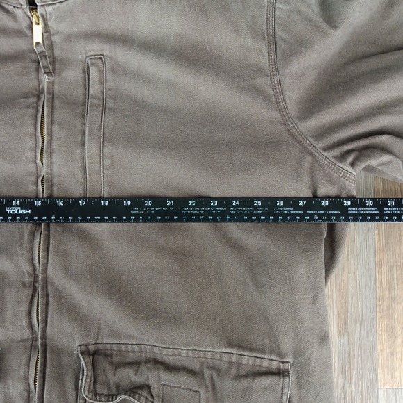 Walls Work Jacket 2XL Chore Coat Barn‎ Coat Full Zip Brown Cotton Canvas - Picture 13 of 16